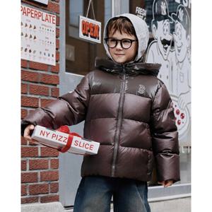 MLB키즈 에어쉘 글로시 립스탑 숏패딩 (7ADJB2356BRS)