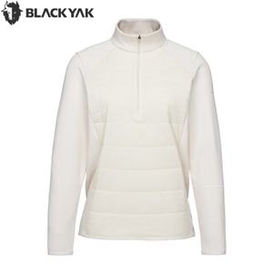블랙야크 여성 겨울 아웃도어 등산 긴팔티셔츠 프리마로프트 집업 긴팔티2 1BYZTWU503CM