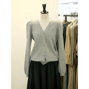 메종블랑쉬 세이브존03 르피타 퍼프 소매 브이넥 니트 가디건 AGL254BKTA03A