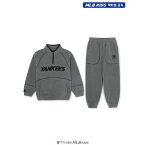 [MLB키즈US] (7AS2B0356-50MGD) 아웃도어 베이직 폴라플리스 맨투맨세트 아동맨투맨세트 키즈맨투맨세트