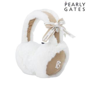 파리게이츠 (521E4AC012) 여성 스마일 심볼 리본 퍼 이어워머