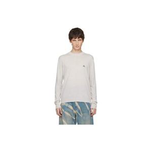 비비안웨스트우드 티셔츠 오프 화이트 알렉스 라운드넥 스웨터 252314M201011