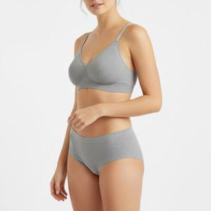 [비비안(언더웨어)]레이온 골지 무봉재 퓨징 심리스 노와이어 브라 햄라인 팬티 BR1996ABP1996A