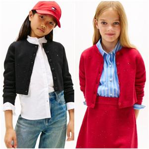 [타미힐피거칠드런TD] 시퀸 립 가디건 (T42F7WCD850GT1)