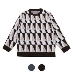 [파파브로]맨즈 F/W 트라이앵글패턴 니트 스웨터 LM-KN-2563,4