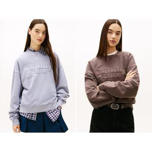 타미진 여성 가먼트다이 박시 스웨트 셔츠 (T32G0TTO12TWT1)