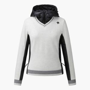 데상트골프웨어 GQC DP42WFKPN1-LGYG 여성 후디 방풍 스웨터 LIGHT GREY