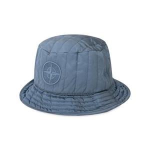 스톤아일랜드 남성 로고 퀼팅 다크 블루 버킷햇 771599876 V0046