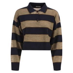 브루넬로 쿠치넬리 폴로 티셔츠 M16221605 BEIGE BLUE