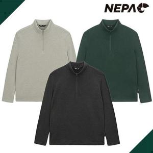 네파 7K75461 남성 리사이클 기모 하프 집업티셔츠