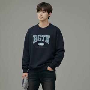 행텐틴즈 더블페이스 로고 레터 맨투맨_097(14560-031-207-07)