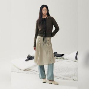 [쥬크]프릴 디테일 레이어드 훌 스커트 (Z254MSD706)