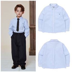 빈[BEEN]HP 아동 블루 스트라이프 셔츠 블라우스 BA11BL02SB PG