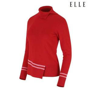 엘르골프 세이브존01 여성 가을 변형 에리밑단 목크넥 스웨터 6J63451 500