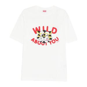 겐조 그래픽 코튼 크루넥 반팔 티셔츠 FG55TS206 4SG02