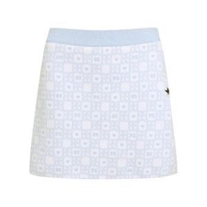 M 파리게이츠골프스커트 NQC 521E1PC382_BL 여성 체크 패턴 큐롯 니트 스커트