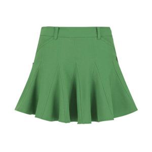M 파리게이츠골프스커트 NQC 521D1PC283_GN 여성 로고 자수 플라운스 큐롯 스커트