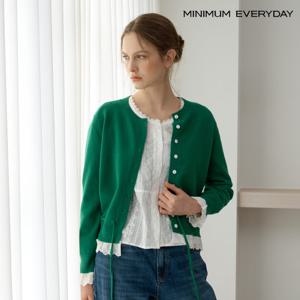 [미니멈][미니멈에브리데이] 로맨틱 레이스 스트링 니트 가디건 (EC1CK011D)