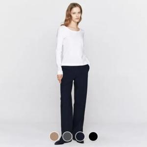 [지오다노]여자 슬랙스 일자 스트레이트핏 레직기 스판 정장 바지 416503