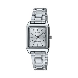 [CASIO] LTP-V007D-7EDF 카시오 클래식 여성 사각 메탈시계 심플 웜톤