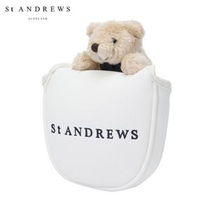 [세인트앤드류스] 공용 리본 테디베어 말렛형 퍼터 커버 831F2CVA03_WH