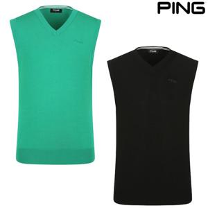 골프양말증정_PBS 남성 라인 포인트 브이넥 니트 베스트 111E1SV001