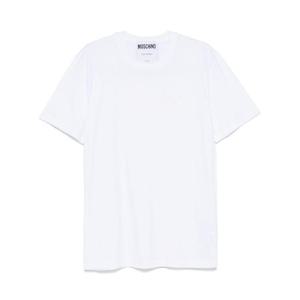 25 FW 모스키노 레이즈드 로고 티셔츠 242ZRA07127041 TP432334777