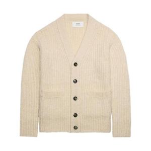 25 FW 아미 파리스 V넥 골지 니트 가디건 H23UKC113KN0029 TP432216413