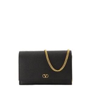 Valentino VLogo 시그니처 폴드오버 탑 클러치 백 7W2P0AT7SNP 0NO TP945330458