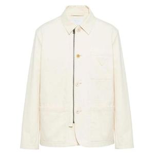 25 FW 프라다 헤링본 코튼 셔츠 재킷 SD170SOOO14B5 TP440919780