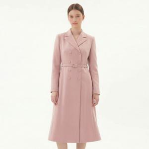 [케네스 레이디]더블버튼 벨티드 카라 롱 원피스 (EGOPOK98)