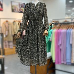 [써스데이아일랜드]플라워 쉬폰 프릴 원피스 t246mop165