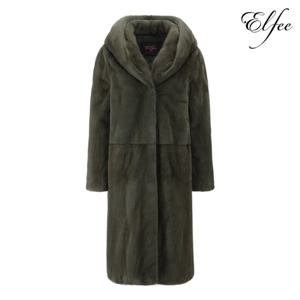 [진도] Elfee 휘메일 밍크 롱 후드 코트(EFC060)