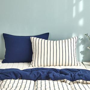 [모던하우스] 소프트워싱 리버시블 베개커버 덴 네이비 40x60