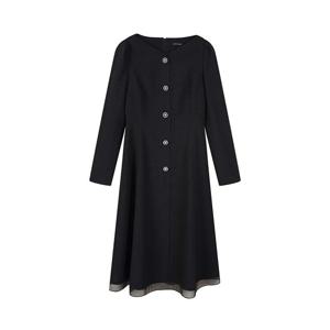 보석버튼 트위드 플레어 원피스 PS1WO261