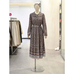 써스데이아일랜드 보더 믹스 플라워 롱 원피스 T246MOP149W 353407