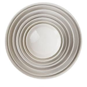이천도자기 미색라인 원형부페 접시 1호 16.5cm