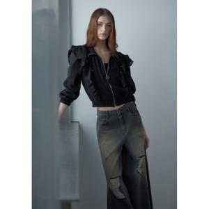 [에고이스트]숏점퍼 러플 포인트ES2TZ300