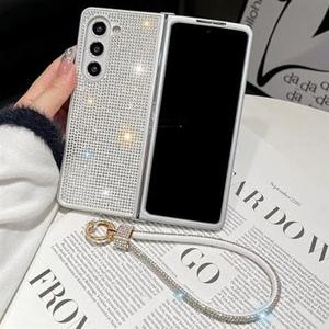 갤럭시Z폴드7 6 5 4 3 제트지 크리스탈큐빅핸드스트랩감성케이스