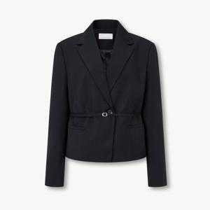 보브  (7155310002) 벨티드 원 버튼 크롭 자켓