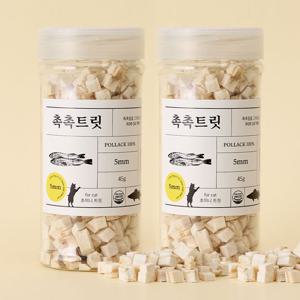[무료배송] 고양이전용 동결건조 촉촉트릿 - 북어 45g x 2개