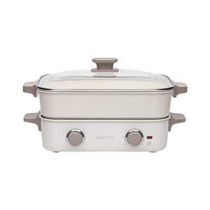 도무스 [최상급]  타이머 두판 멀티쿠커 DG-B140DL [화이트/60분 타이머/ 온도조절다이얼/전골팬:5L]