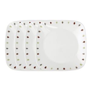 코렐 [코렐]씨드 사각대접시 4P 세트