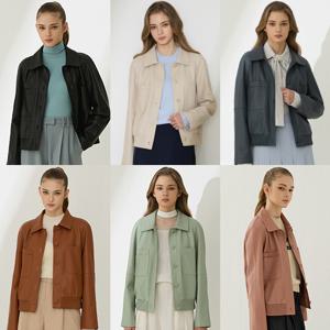 [론칭가 99000원] 리오벨 [Liobell] 25 Faux 레더 블루종 자켓