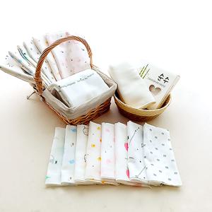 [무루]대나무 순면 손수건 실속 30장 세트(순수5장+치카치카10장+캐릭터10장+밀크5장)