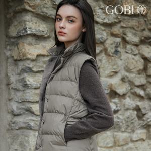 [런칭가 499000원] 고비(GOBI) 캐시미어 리버시블 구스 다운베스트