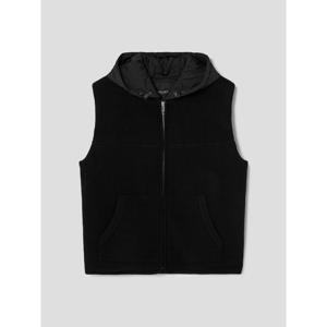 [갤럭시 라이프스타일] 후드 풀 집업 베스트 - 블랙 (GC485AC025)