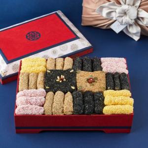 Fresh 강릉은정한과 한지 1호 3단 선물세트 유과 답례품 명절 설날 추석 선물