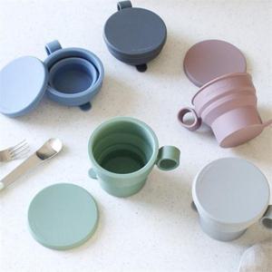 트래블앤쿡 국산 접이식컵 뉴 파스텔 실리콘 자바라컵