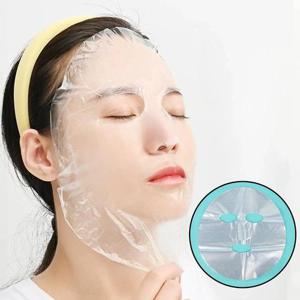 100매 위생 일회용 페이스 비닐 랩 마스크 모델링 팩 시트 지